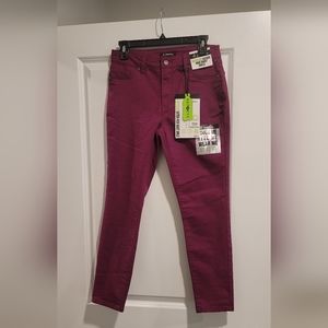 D' Jeans Recycled Sateen High Waist Ankle